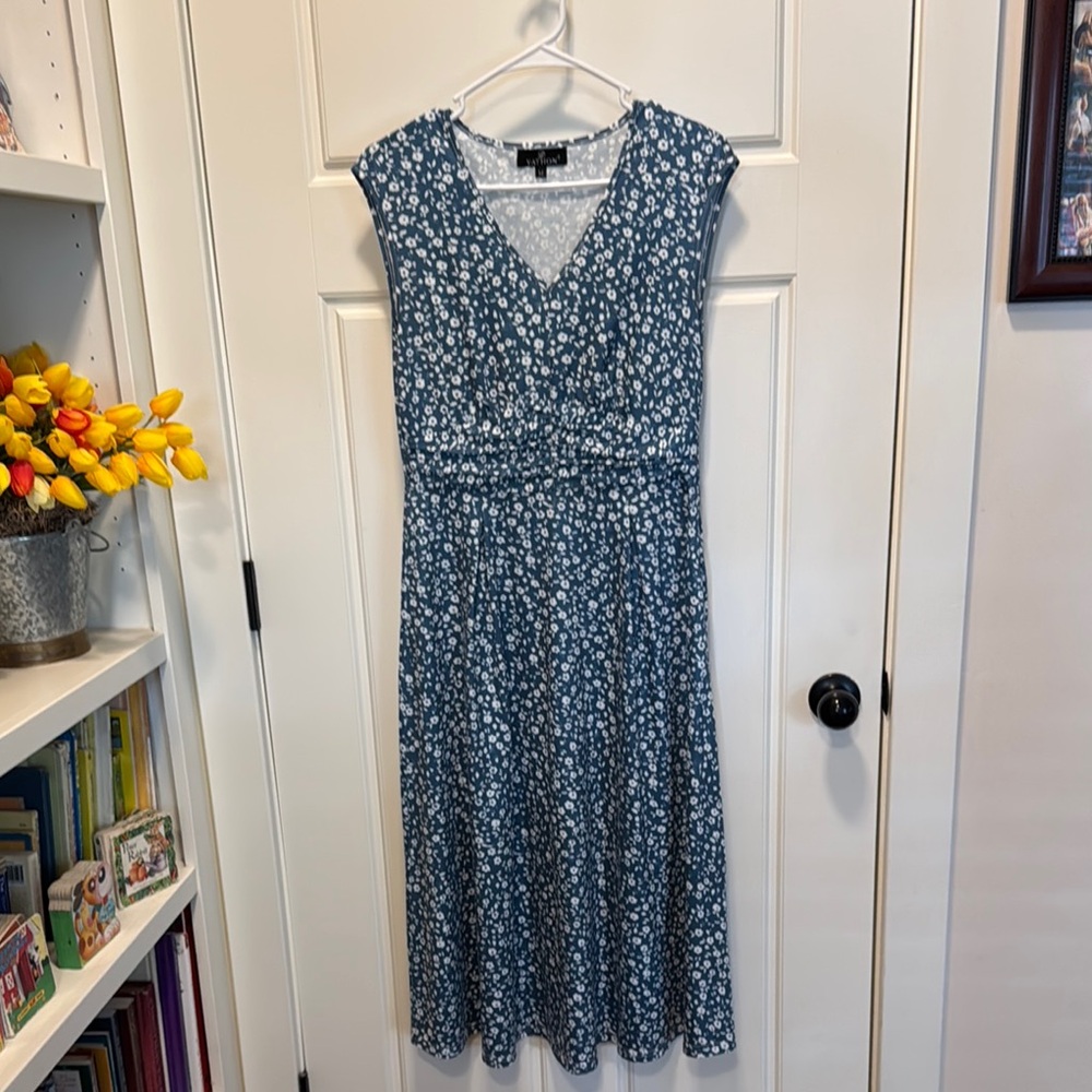 Floral Blue Dress